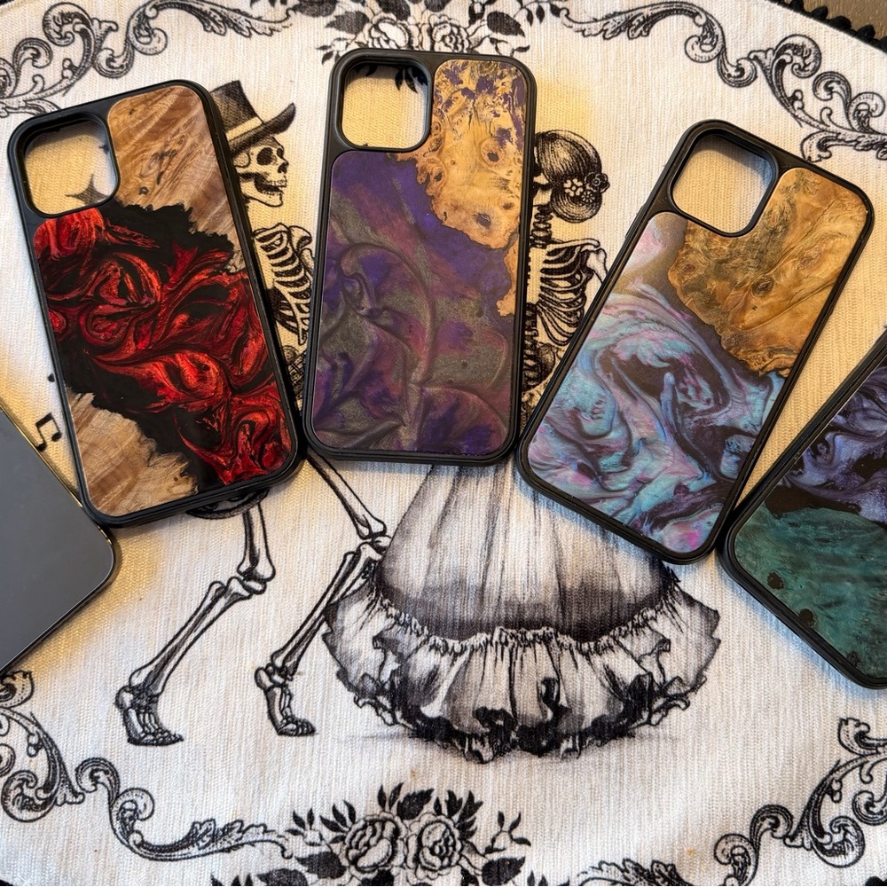 Bundle of 3 IPhone 12 Pro Carved One OF KInd Cases. MagSafe.